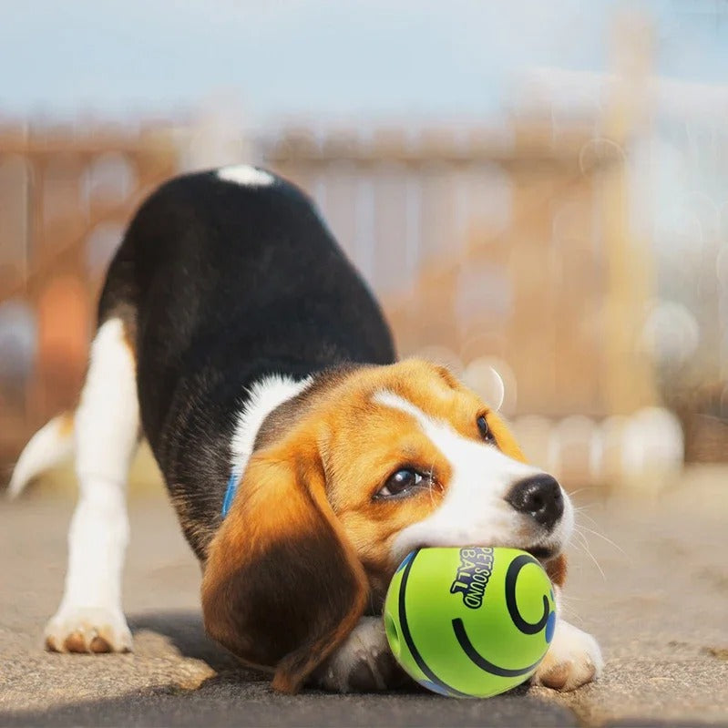 HappyTail Giggle Sound Interactive Dog Ball